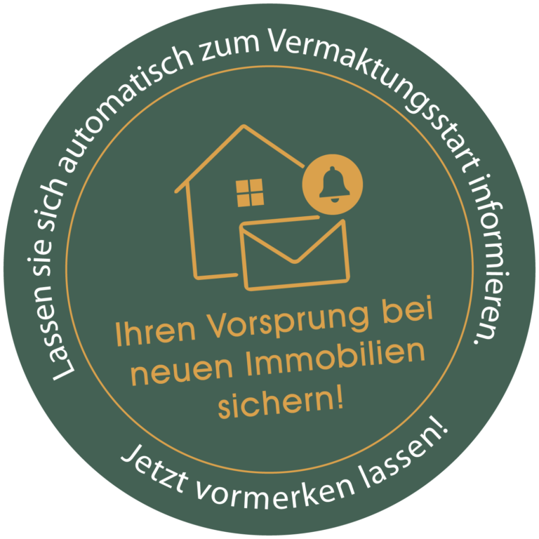 Button Vermarktungsinfo, automatisch informieren! Vermarktungsstart