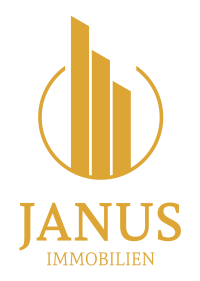 Logo Janus Immobilien GmbH Herford, goldfarben, ohne Hintergrund