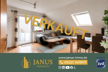 Top-Kapitalanlage: Eigentumswohnung in ruhiger Sackgassenlage mit Balkon und Stellplatz, 32584 Löhne, Dachgeschosswohnung
