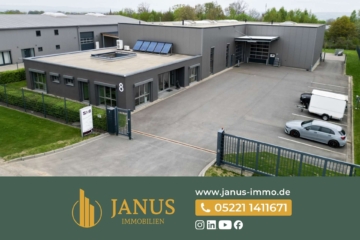 Einziehen & produzieren: Neuwertige Gewerbehalle mit modernen Büroflächen in Bad Oeynhausen-Lohe, 32545 Bad Oeynhausen, Industriehalle