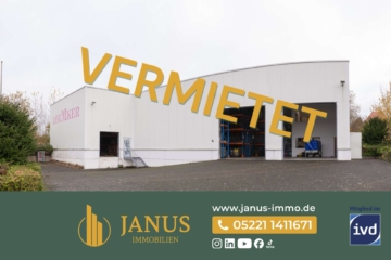 Beheizte Halle: Lagerfläche mit Hochregalen, Büros, Gabelstaplern und Sanitäranlagen, 32049 Herford, Hochregallager