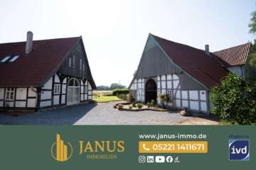 Außergewöhnliches Fachwerkensemble mit zwei denkmalgeschützten Wohnhäusern auf ca. 13.000 m², 32107 Bad Salzuflen, Haus