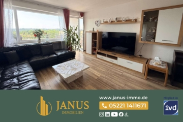 Modernisierte 3-Zimmer-Wohnung mit Loggia, Aufzug und Fernblick in Hiddenhausen, 32120 Hiddenhausen, Etagenwohnung