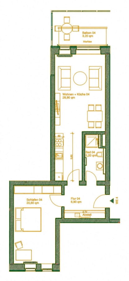 Wohnungsgrundriss