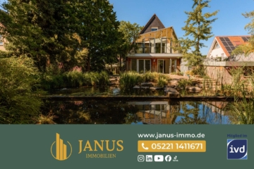 Bezugsfreies Zweifamilienhaus mit Schwimmteich, Wintergarten und parkähnlichem Grundstück, 33729 Bielefeld / Altenhagen, Mehrfamilienhaus